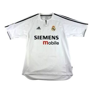 Authentic Adidas Ronaldo Real Madrid 2003-04 Home Soccer Jersey SZ M 021804 Read